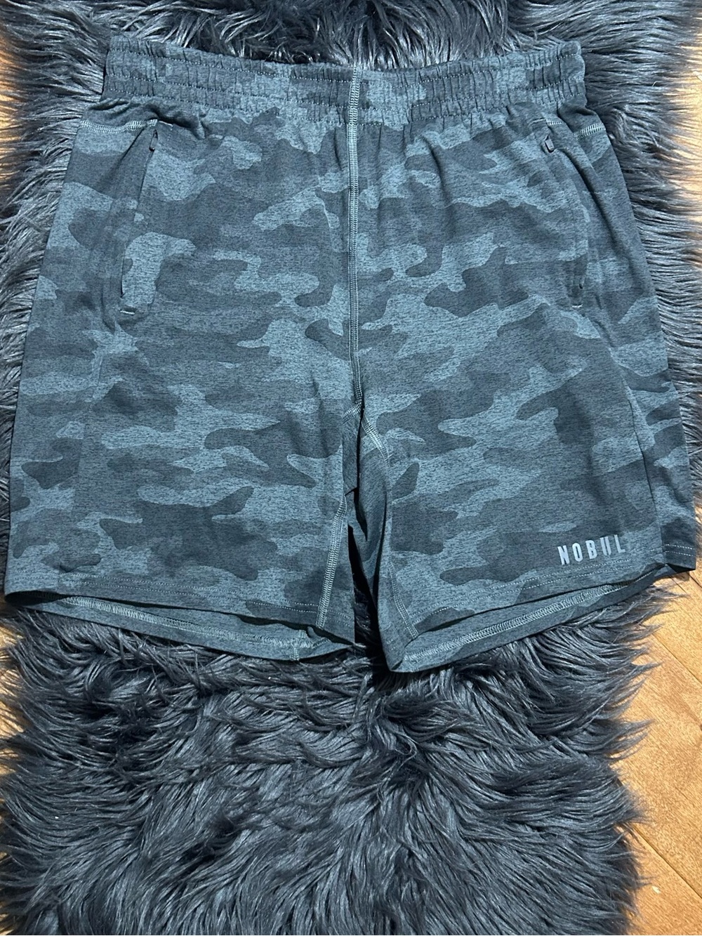 NOBULL Men's Performance  Gray Camo Training Gym Shorts Size Large